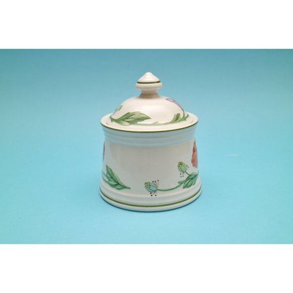 Villeroy and Boch Amapola Sugar Bowl and Creamer, West Germany #1748 Poppies - Picture 3 of 6